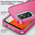 thumbnail image 3 of for Samsung Galaxy A14 5G Case, Samsung A14 5G Phone Case with Built in Kickstand, Shockproof/Dustproof/Drop Proof Military Grade Protective Cover for Galaxy A14 5G 6.6" Rose/Light Blue, 3 of 14
