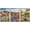 NATURAL, variant on wall26 - Porto Portugal Town Skyline - Framed Canvas Art Wall Art - 16"x24"x3 White