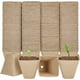 thumbnail image 1 of Xiao Hua 100 paquetes de macetas cuadradas de turba de 8 cm con orificios de drenaje para sembrar semillas, biodegradables, ecológicas, redondas y bandejas para germinación., 1 of 4