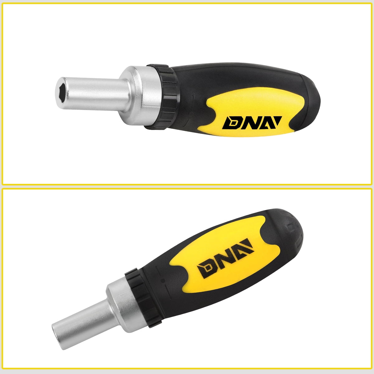 41 Pcs Small Bolt Hand Tool Repair Kit Screwdriver Bits & Bit Driver & Sockets & Adapter Yellow