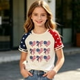 thumbnail image 2 of 250th Anniversary Usa Shirt Kids Crewneck Pullover Casual Short Sleeve Graphic Tees 4th of July Shirts for Boys Girls Daily Wear, 2 of 4
