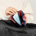 thumbnail image 5 of Flamingo Small Bag Sanitary Napkin Bag Mini Pouch for Purse Small Storage Bag Pouch Case, Made of Velvet, Sponge, Oxford Fabric, 4.7x6.6x6.6 in, 5 of 6