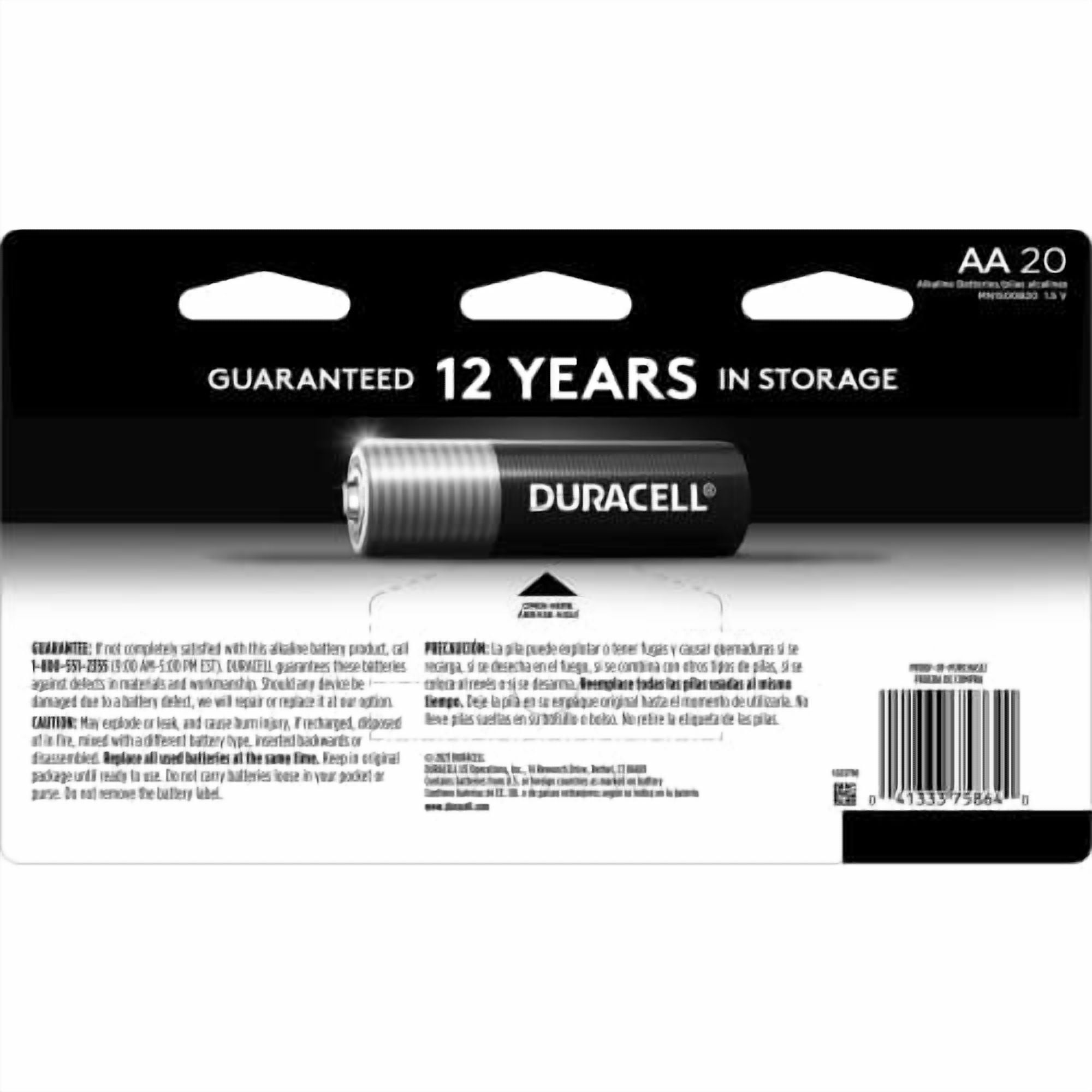 Power Boost Coppertop Alkaline Aa Batteries, 20/pack