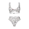thumbnail image 4 of Rocae Cute Cat for Bikini Set for Women Two Piece Sexy High Swimsuits Split Crossover Bikini XX-Large, 4 of 9