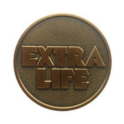 Extra Life Coin Quarter - Ready Player One Extra Life Props Replica - Bronze