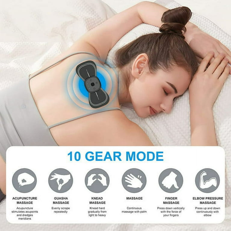 TENS Unit Muscle Stimulator, Wireless TENS Pain Relief, Portable Electro  Pulse Impulse Mini Massager Machine for Lower Back and Neck Pain