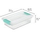 thumbnail image 3 of Caja de Almacenamiento Sterilite Pequeña Plástico Transparente 28x17x7 cm, 3 of 9