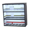 thumbnail image 3 of Vitrina de coche fundido a presión a escala 1/64 con protección para el almacenamiento en el estacionamiento, vitrina de garaje con luz para coches de, 3 of 8