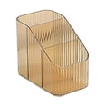 thumbnail image 3 of AMLESO Cosmetic Storage Bin Divided Makeup Organizer for Vanity Dresser Lightweight 3 Section Amber, 3 of 8