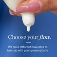 thumbnail image 5 of Tommee Tippee Natural Start Baby Bottle Nipples, Medium Flow, 3+ Months, Breast-like for a Natural Latch, Anti-Colic Valve, Soft Silicone, Pack of 2, 5 of 8
