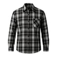 thumbnail image 6 of RUTAYY Men's Shirts Plaid Long Sleeve Lightweight Casual Button Down with Pocket Comfortable Open Front Tops Trendy Beach Blouse, 6 of 6