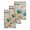 Turquoise, variant on Spring Tulips Flower Kitchen Dish Towels for Drying Dishes Set of 4, Vintage Floral Barn Doors Rustic Beige Waffle Weave Microfiber Hand Tea Bathroom Towels Quick Dry & Absorbent Towel 15.7x23.6