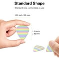 thumbnail image 4 of 6 Pack Pastel Rainbow Striped Guitar Picks In Leather Picks Holder For Bass Electric Acoustic Guitars, 4 of 7