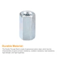 thumbnail image 4 of Unique Bargains 5pcs M6x10x18mm Coupling Nuts, Galvanized Carbon Steel, (New), 4 of 4