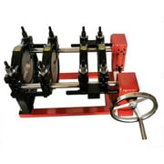 INTBUYING Pipe Fusion Welder Pipe Welding Machine Electric Tube Butt Fusion Equipment for PE PP PB PVDF PPR 2.48-6.30inch 4 Clamps Screw style Red