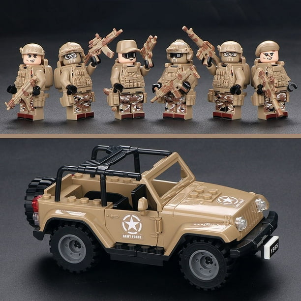 Juguetes Educativos : Construye Tu Lego Mundo Militar Con Nuevo Policía Especial Minifiguras Figuras De Fuerzas Armadas Bloques De Construcción