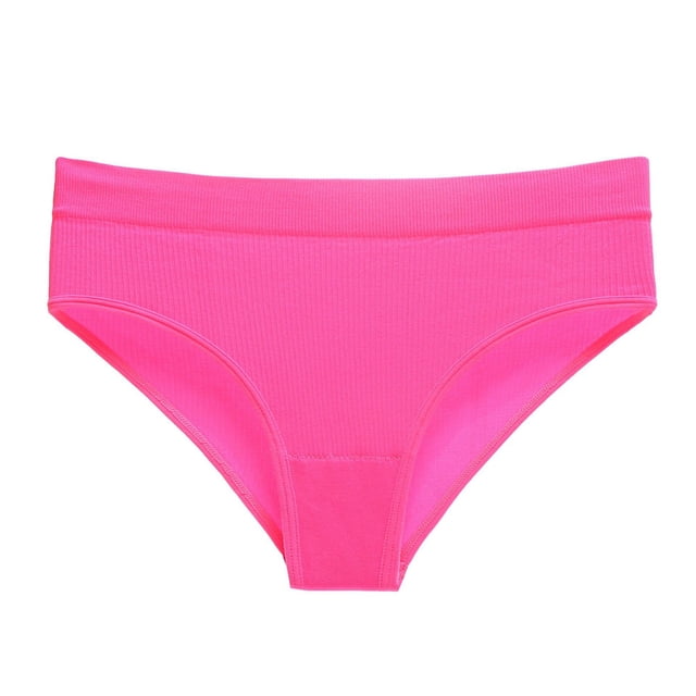 Women's Triangle Breathable Elastic Exercise Seamless Solid Color Thong Underwear Lane Swim 28