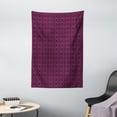 thumbnail image 1 of Lattice Tapestry, Abstract Symmetric Pattern with Geometric Elements in Pink Color Shade, Wall Hanging for Bedroom Living Room Dorm Decor, 40"W X 60"L, Dark Brown and Magenta, by Ambesonne, 1 of 2