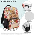 thumbnail image 7 of Aplkyhs Capybara Flower School Backpack for Age 6-18 Large Capacity Ergonomic Padded Adjustable Straps School Bag for Boys Girls K-12 Students Back to School Gift Daily Use, 7 of 7