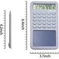 thumbnail image 2 of MGFED Basic Calculator Notepad with LCD Writing Tablet 12 Digit Display Grey, 2 of 7