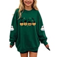thumbnail image 3 of Bovxnpu Halloween Day Unisex Girls Long Sleeve Shirts Undershirts Graphic Long Sleeve Fleece Crew Neck Pullover Sweatshirt Kids Tops, 3 of 8