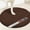 Chocolate Brown, variant on Muddy Mat® Shown on TV – Super Absorbent Microfiber Dog Door Mat for Muddy Paws, Non-Slip Washable Pet Rug, Quick Dry Chenille Entryway Carpet, Machine Washable Indoor Outdoor Mat, Beige Round 4ft