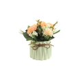 thumbnail image 2 of Adorno De Hortensia Artificial Delicada Figura De Flor Falsa Estatua De Hortensia De Simulación Con Maceta De Cerámica Flores De Tela De Seda Cuerda De Cáñamo Para Escritorio Dormitorio Sala De Estar Eigraketly HA027419-03, 2 of 7