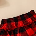 thumbnail image 6 of Newborn Baby Girls Clothes Baby Girl My 1st Christmas Elk Ruffle Romper + Plaid Skirt + Leg Warmers + Headband 4Pcs Outfits Long Sleeve Xmas Skirt Set, 6 of 9