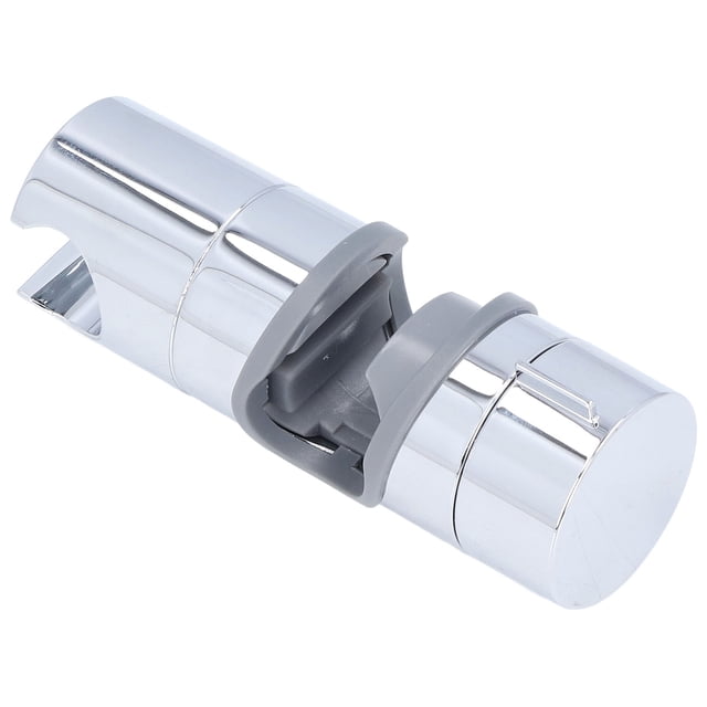 Abrazadera recta universal para tuberías de 18 a 25 mm, construcción en ABS cromado, soporte para riel de ducha ajustable en 360°