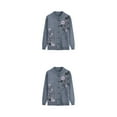 thumbnail image 2 of tssuouriy Middle-Aged And Elderly Sweater Exquisite Workmanship Comfortable To Wear grey 2Set, 2 of 6