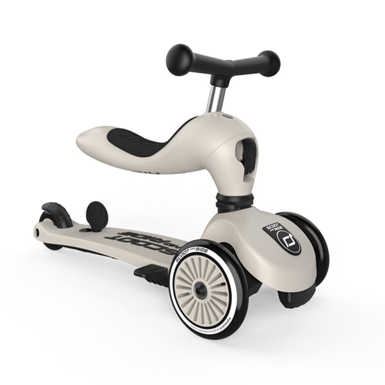 Scoot & Ride, Kids Scooter 2-in-1 Highwaykick 1 Push & Go, Ash