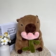 thumbnail image 4 of Arkdorz Lindo Carpincho de Peluche con Rosa de 12 Pulgadas Kawaii Carpincho de Peluche Animal de Peluche Suave Carpincho Juguete Cumpleaños para niños (Carpincho Rosa), 4 of 4