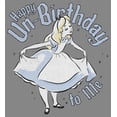 thumbnail image 2 of Boy's Alice in Wonderland Happy Un-Birthday To Me Performance Graphic Tee Charcoal Heather X Large, 2 of 4