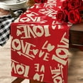 thumbnail image 4 of Apmemiss Clearance Valentines Day Table Runner, Sweet Heart Valentines Day Decorations Valentines Runner for Table Seasonal Sweet Decor for Indoor Outdoor Dining Table Decorations, 4 of 7