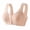 Khaki, variant on Bras for Women Comfort Front Closure Cotton Wireless Full Coverage Support No Underwire Breathable Padded Bra Everyday Skin Friendly 40