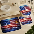 thumbnail image 6 of Independence Day Of The United States Flag 4 Piece Shower Curtain Sets, with Non-Slip Rugs, Toilet Lid Cover And Bath Mat, for Bathroom Decor Set, 6 of 8