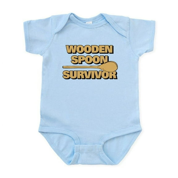 CafePress - Wooden Spoon Survivor Baby Light Bodysuit - Baby Light Bodysuit, Size Newborn - 24 Months