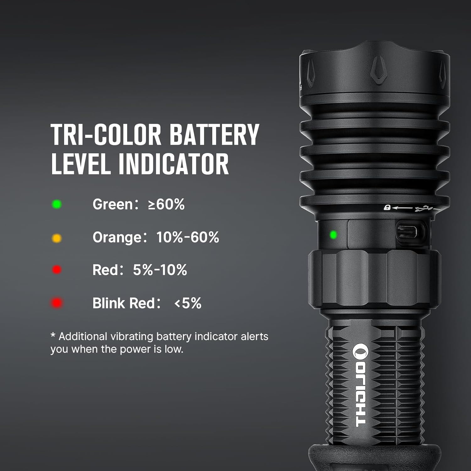 Olight Warrior X4 Lithium Ion 2600 Lumens LED Flashlight, Matte Black, WARRIORX4MTBK