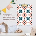 thumbnail image 4 of FORMRS Acrylic Clipboard with Low Profile Clip Standard A4 Letter Size, 12.5" x 9", Flowers Geometric Pattern, 4 of 8