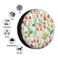 thumbnail image 4 of Fotbe Spring floral Pattern Spare Tire Cover Thickening Universal Fit for Jeep, Trailer, RV, SUV, Truck, Tough Tire Wheel Soft Cover-15 inch, 4 of 6