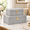 Light Grey, variant on Light Grey Faux Shagreen Leather Decorative Storage Boxes Set Of 2