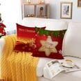 thumbnail image 3 of Merry Christmas Pillow Covers 20x20 Set of 4 Velvet Christmas Pillow Cases Red Green Xmas Holiday Throw Pillow Covers Soft Christmas Tree Cushion Covers for Outdoor Home Bed Sofa Couch(20 Inch), 3 of 6