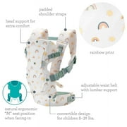 Infantino Flip 4-in-1 Convertible Baby Carrier, 4-Position for Infants & Toddlers 8-32lb, Rainbow