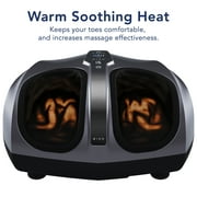 Miko Shiatsu Foot Massager with Heat Kneading and Rolling and Pressure Settings - Remote Control