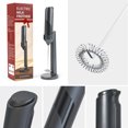 thumbnail image 4 of Milk Frother Wand Drink Mixer -6W Handheld Milk Frother Electric Whisk - Easy-Clean Stainless Steel Frother Wand & Mini Blender - Electric Coffee Frother for Milk Coffee Lattes, free Stable Stand, 4 of 12