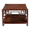 thumbnail image 6 of bali & pari Sebalio Tortoise Natural Rattan Coffee Table with Open Shelf, 6 of 6