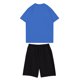 thumbnail image 3 of Sueño Traje de pantalón corto con cintura elástica y cuello redondo de manga corta estampado informal para niño Azul 100, 3 of 3