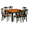 thumbnail image 2 of East West Furniture Parfait 7 Piece Keyhole Dining Table Set, 2 of 4