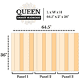 thumbnail image 5 of Forest Path Mix Headboard Queen Size Stain, Hanger Style, Handcrafted. Mounts on Wall. Easy Installation., 5 of 10