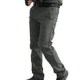 thumbnail image 1 of Fiudx Pantalones de Senderismo a Prueba de Viento, Diseño Cálido para Montañismo, Múltiples Bolsillos con Cremallera, Protección Contra El Frío, Actividades Al Aire Libre En Invierno, Moda Casual par, 1 of 2